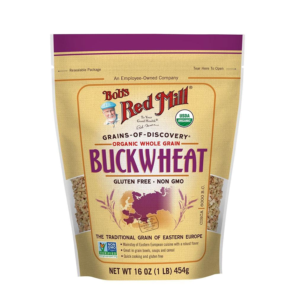 Product image of Bob's Red Mill Organic Whole Grain Raw Buckwheat Groats 16 oz 16 oz Pack of 2